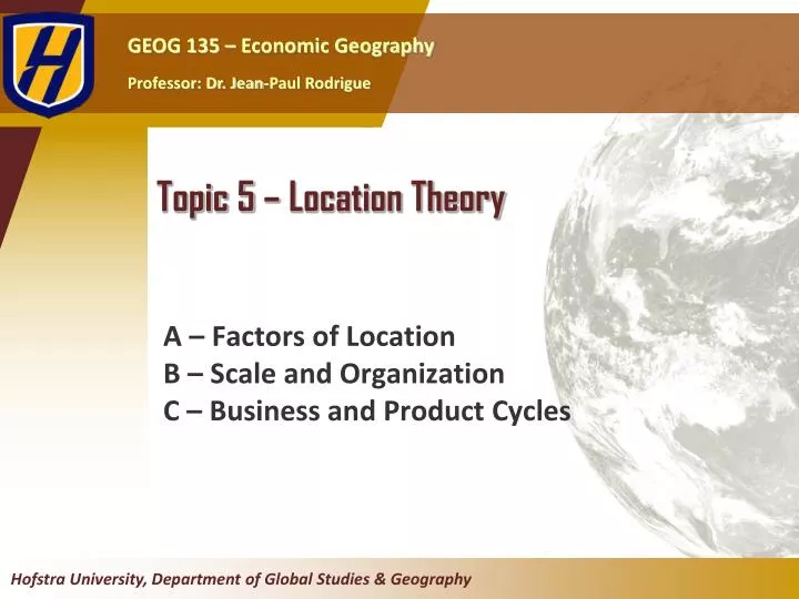 topic 5 location theory
