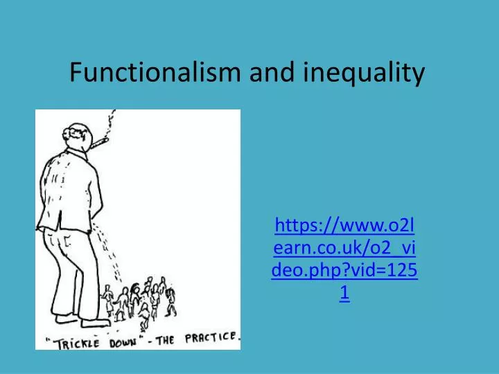 functionalism and inequality