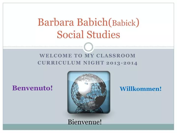 barbara babich babick social studies