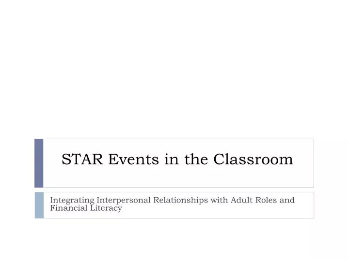 star events in the classroom