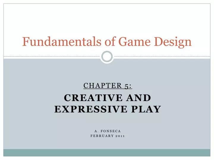 fundamentals of game design