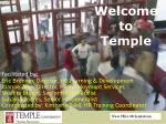 Welcome to Temple Orientation: Essential Information for New Faculty and Staff - slide 1