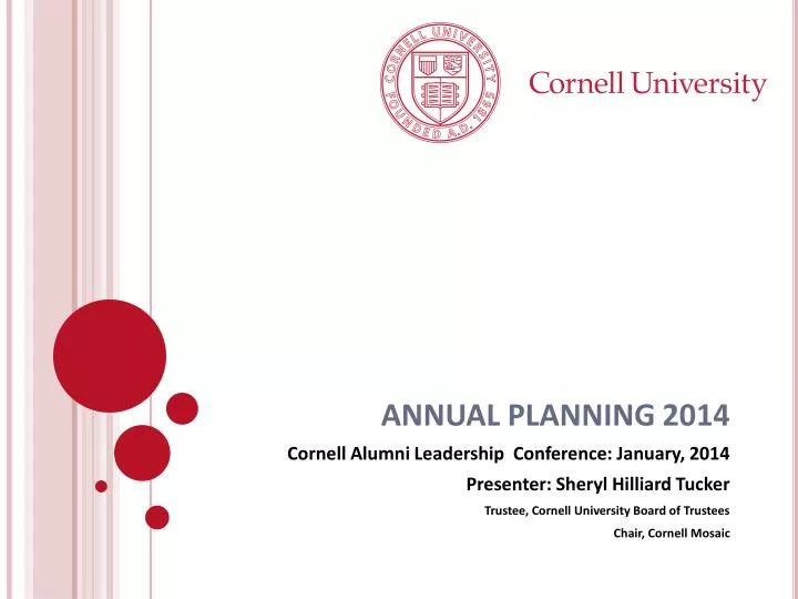 annual planning 2014