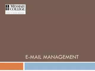 E-mail Management