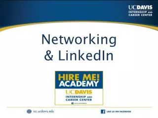 Networking &amp; LinkedIn
