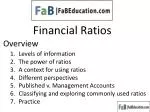 Financial Ratios - slide 1