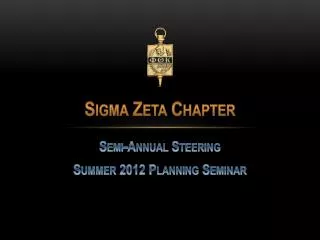 Sigma Zeta Chapter