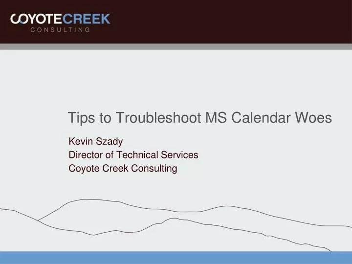 tips to troubleshoot ms calendar woes