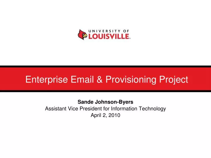enterprise email provisioning project