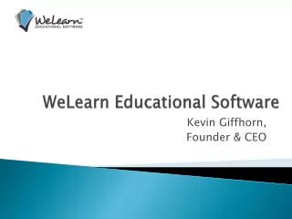 WeLearn Educational Software