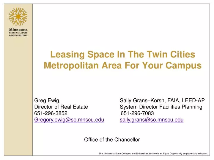 leasing space in the twin cities metropolitan area for your campus