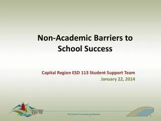 Non-Academic Barriers to School Success