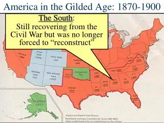 America in the Gilded Age: 1870-1900