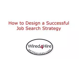 How to Design a Successful Job Search Strategy