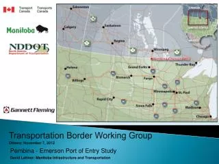 Transportation Border Working Group Ottawa: November 7, 2012