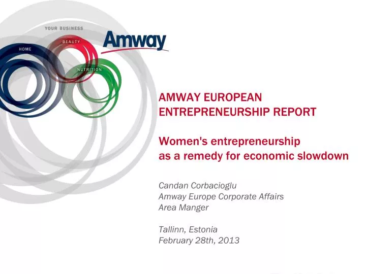 candan corbacioglu amway europe corporate affairs area manger tallinn estonia february 28th 2013