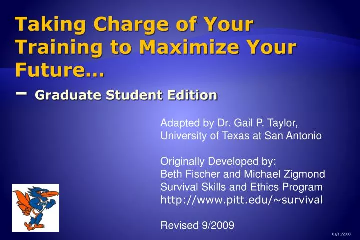 taking charge of your training to maximize your future graduate student edition