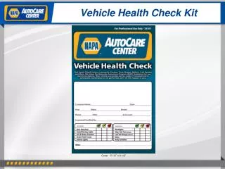 Vehicle Health Check Kit