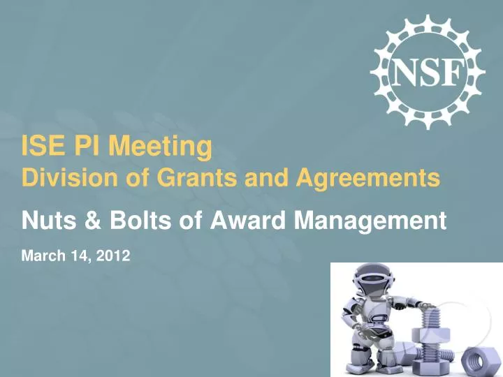 nuts bolts of award management march 14 2012