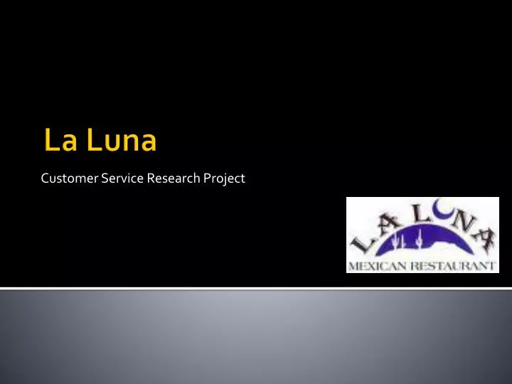 customer service research project
