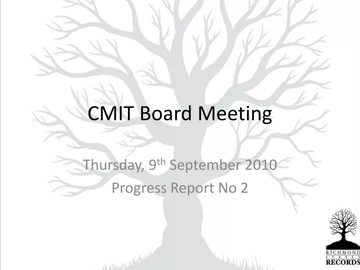 cmit board meeting