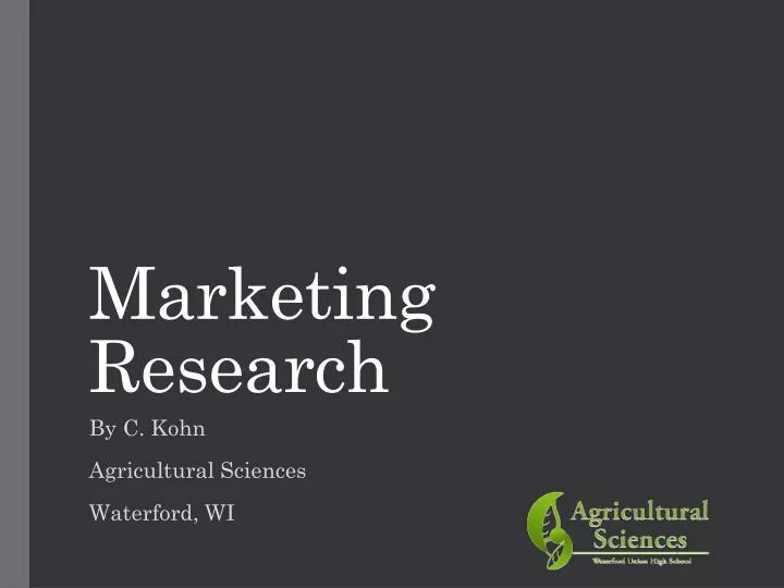 marketing research