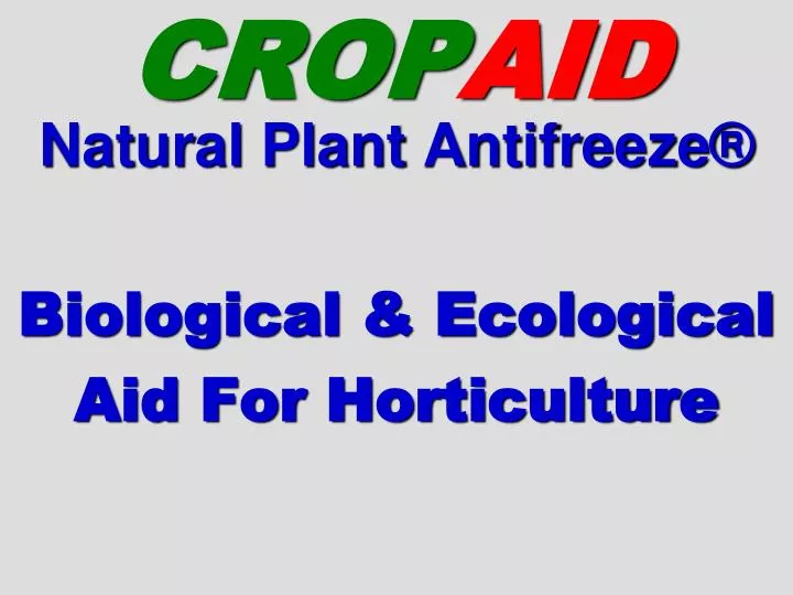 crop aid
