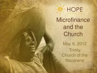 Microfinance and the Church