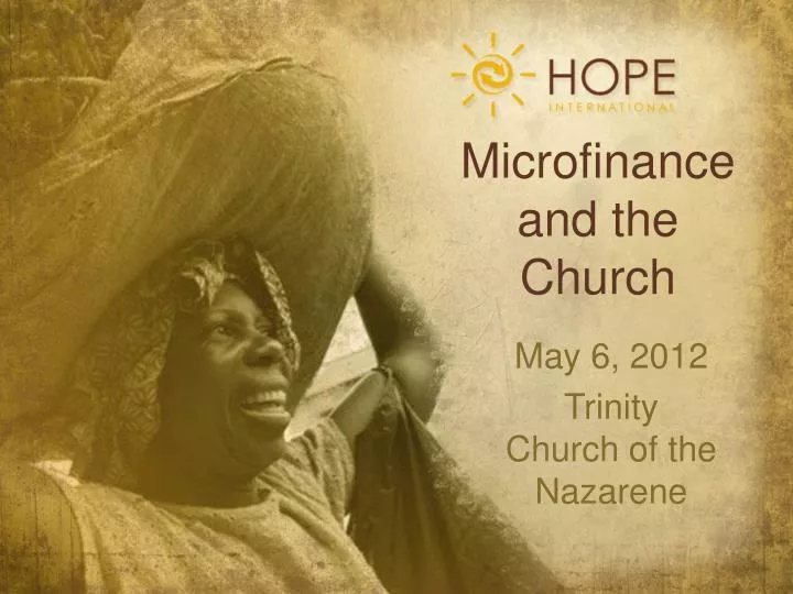 microfinance and the church