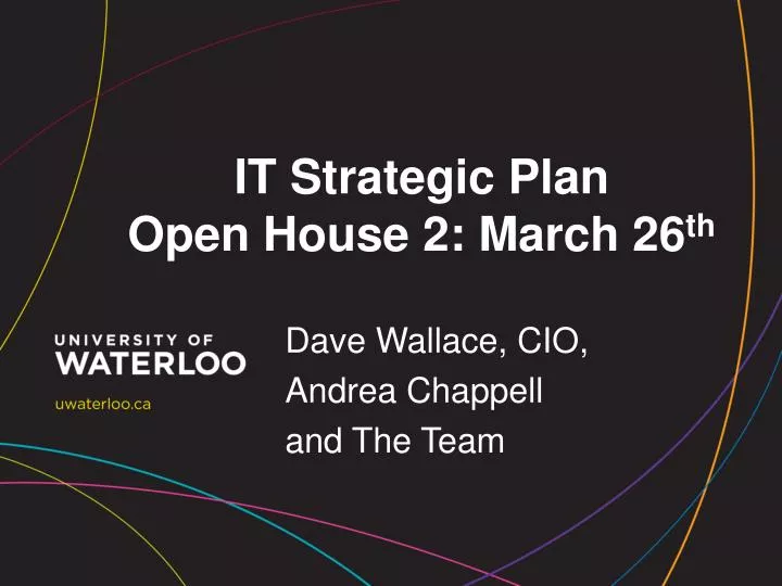 it strategic plan open house 2 march 26 th