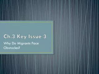 Ch.3 Key Issue 3