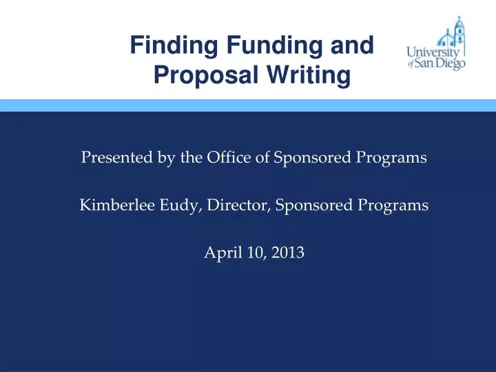 finding funding and proposal writing