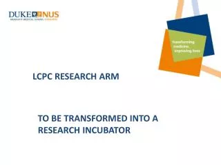 LCPC RESEARCH ARM