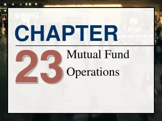 Mutual Fund Operations