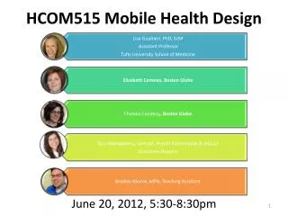 HCOM515 Mobile Health Design