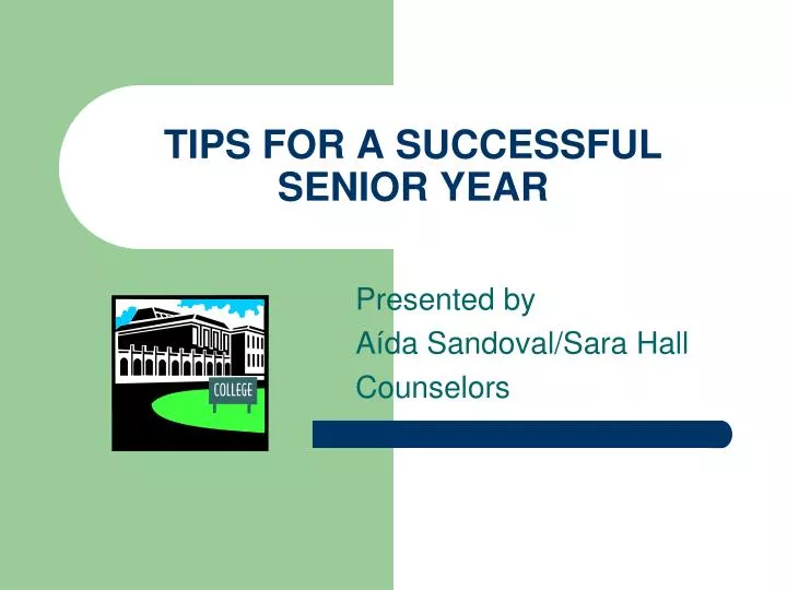 tips for a successful senior year