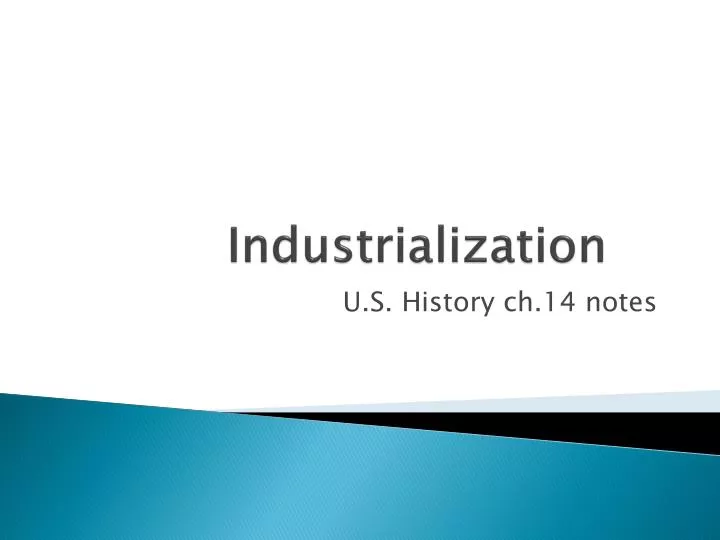 industrialization