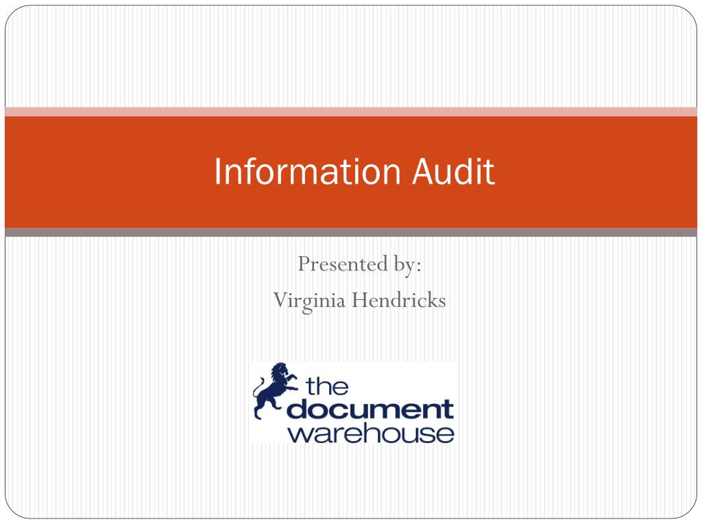 PPT - Information Audit PowerPoint Presentation, free download - ID:1648575