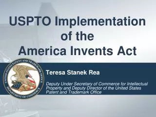 USPTO Implementation of the America Invents Act