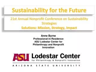 Sustainability for the Future