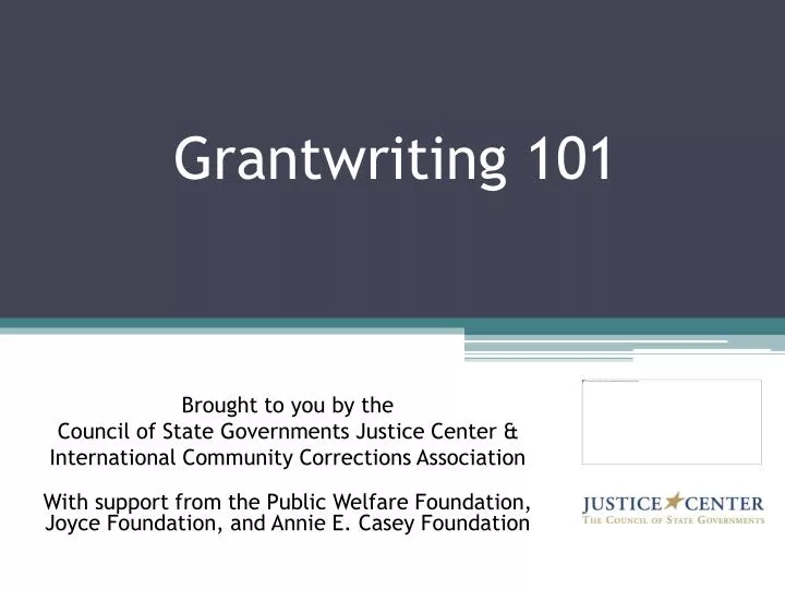 grantwriting 101