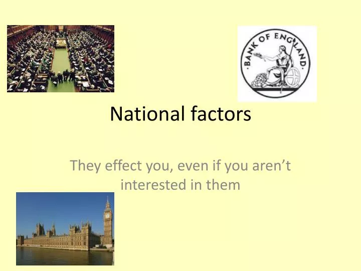 national factors