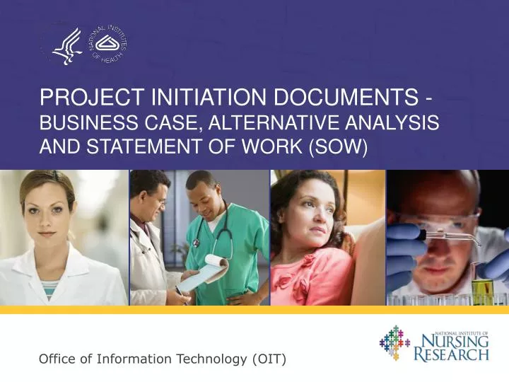 project initiation documents business case alternative analysis and statement of work sow