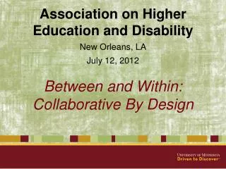 Between and Within: Collaborative By Design