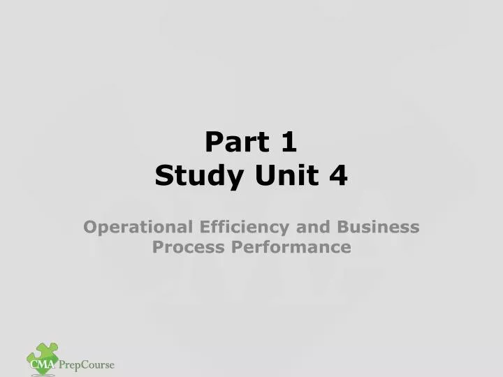 part 1 study unit 4