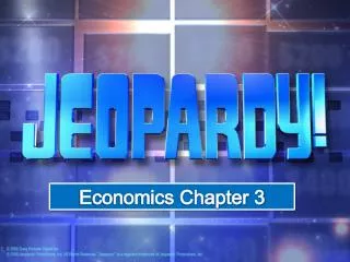 Economics Chapter 3