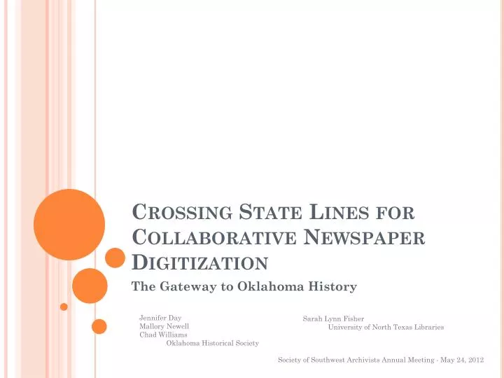 crossing state lines for collaborative newspaper digitization