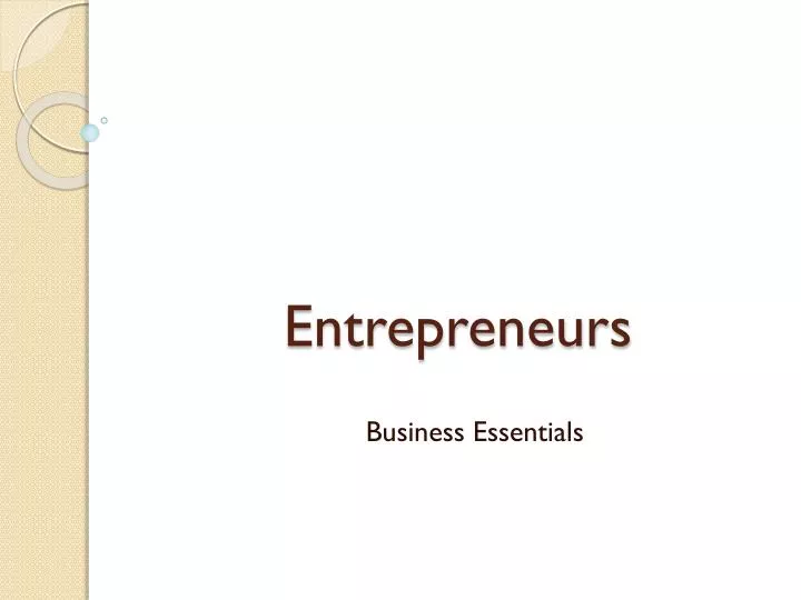 entrepreneurs