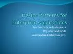 Design Patterns for Enterprise Applications - slide 1