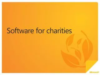 Software for charities